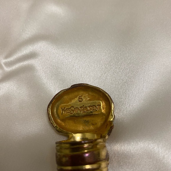 Vintage Yves Saint Laurent Arty Ovale Ring YSL Turquoise size 5 - Picture 4 of 6